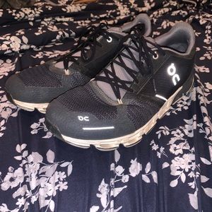 On Cloudflyer Black White Cloudtec Running Shoes Men's Size 11